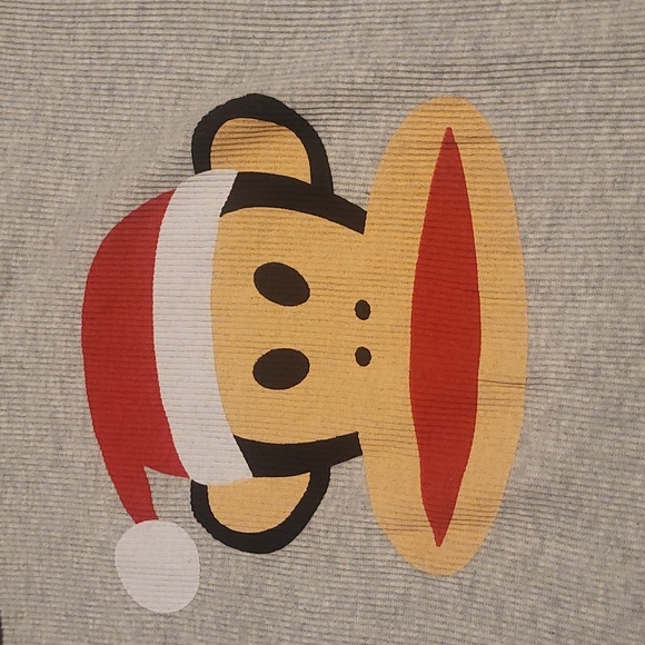 NWOT Paul Frank Large hoodie with Julius Monkey Santa ribbed grey - Picture 2 of 4